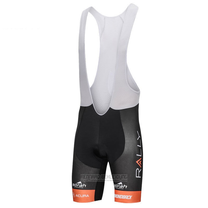 2018 Fahrradbekleidung Rally Orange Trikot Kurzarm und Tragerhose